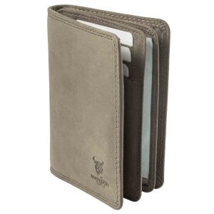 MATADOR Leder Kreditkartenetui PORTO Kreditkartenhülle RFID A7