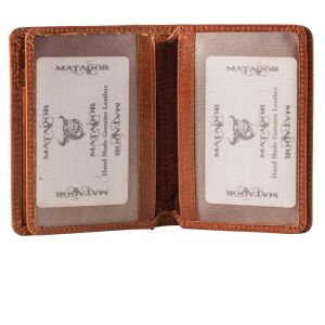 MATADOR Leder Kreditkartenetui PORTO Kreditkartenhülle RFID A7