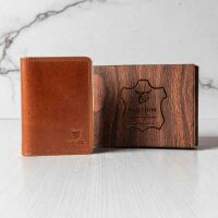 MATADOR Leder Kreditkartenetui PORTO Kreditkartenhülle RFID A7