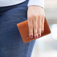 MATADOR Leder Kreditkartenetui PORTO Kreditkartenhülle RFID A7