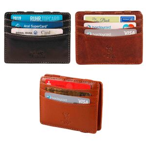 MATADOR Leder Kartenetui Kreditkartenetui RFID Magic Wallet