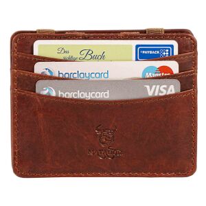 MATADOR Leder Kartenetui Kreditkartenetui RFID Magic Wallet