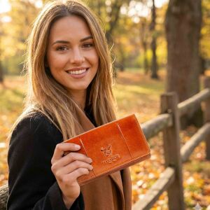 MATADOR VENEDIG Leder Damen Geldbörse Langbörse RFID 18 Farben