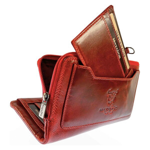 MATADOR PUEBLA Leder Geldbörse Damen Portemonnaie Handyfach 6 Farben