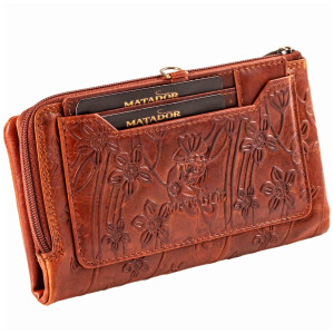 MATADOR PUEBLA Leder Geldbörse Damen Portemonnaie Handyfach 6 Farben