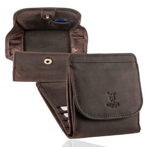 MATADOR WIEN Mini Geldbörse Portemonnaie Klein Leder RFID TüV