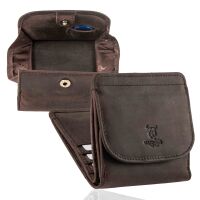 MATADOR WIEN Mini Geldbörse Portemonnaie Klein Leder RFID TüV