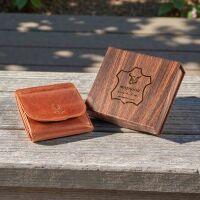 MATADOR WIEN Mini Geldbörse Portemonnaie Klein Leder RFID TüV