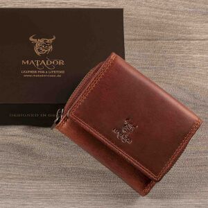 MATADOR CHIQUITO Leder Mini Geldbörse Klein Damen Herren RFID
