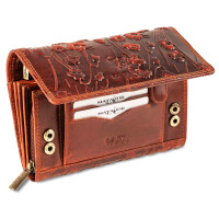 MATADOR PRAG Leder Damen Langbörse Geldbörse RFID TüV 7 Farben