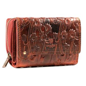 MATADOR Leder Geldbörse PERTH Damen Portemonnaie 12 Fächer RFID