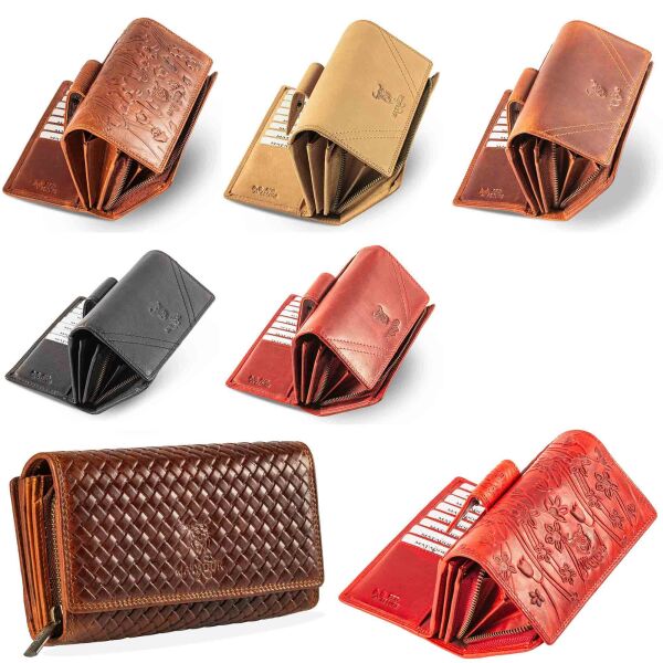 MATADOR Leder Geldbörse LISSABON Damen XXL Portemonnaie RFID