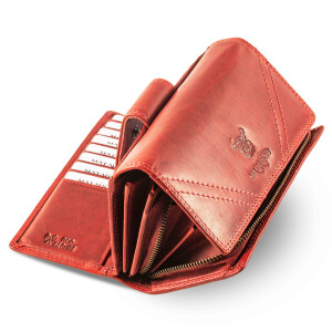 MATADOR LISSABON Damen XXL Langbörse Leder RFID TüV 7 Farben