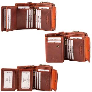 MATADOR Leder Geldbörse SARAGOSSA Damen Portemonnaie...