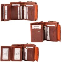 MATADOR Leder Geldbörse SARAGOSSA Damen Portemonnaie RFID