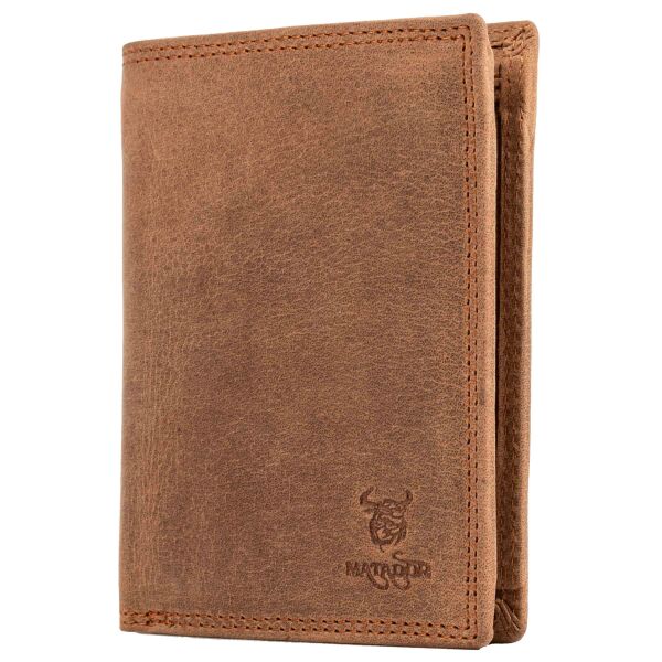 MATADOR VIGO Leder Börse Geldbörse Herren Brieftasche RFID Hell-Braun