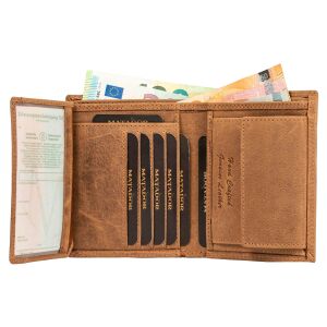 MATADOR VIGO Leder Börse Geldbörse Herren Brieftasche RFID Hell-Braun