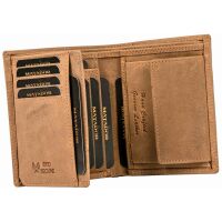 MATADOR VIGO Leder Börse Geldbörse Herren Brieftasche RFID Hell-Braun