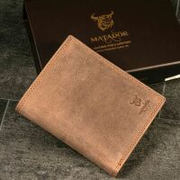 MATADOR VIGO Leder Börse Geldbörse Herren Brieftasche RFID Hell-Braun