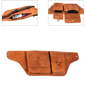 MATADOR Leder Bauchtasche Gürteltasche...