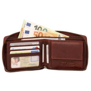 MATADOR Damen Herren Leder Geldbörse RFID Klassisch...