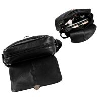 MATADOR JAKARTA Leder Schultertasche Tablettasche Unitasche Schwarz