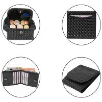 MATADOR WIEN Geldbörse Klein Mini Leder RFID TüV Brieftasche Karo Schwarz