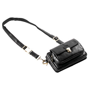 MATADOR Leder Handy Bauchtasche KAIRO 3 in 1 Schwarz