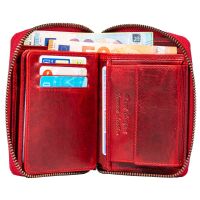 MATADOR GRANADA Leder Geldbörse  Portemonnaie RFID Blumen Rot