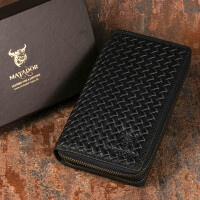 MATADOR MADRID Damen XXL Langbörse Geldbeutel RFID TüV Karo Schwarz