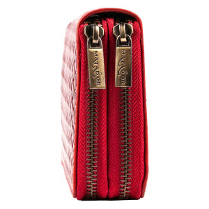 MATADOR MADRID Damen XXL Langbörse Geldbeutel RFID TüV Karo Rot