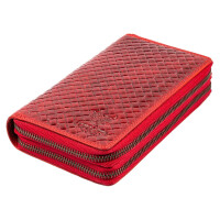 MATADOR MADRID Damen XXL Langbörse Geldbeutel RFID TüV Karo Rot