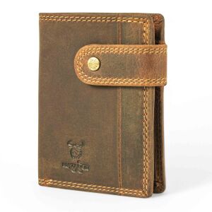 MATADOR Herren Leder Geldbörse Klein Ledergeldbörse Brieftasche RFID