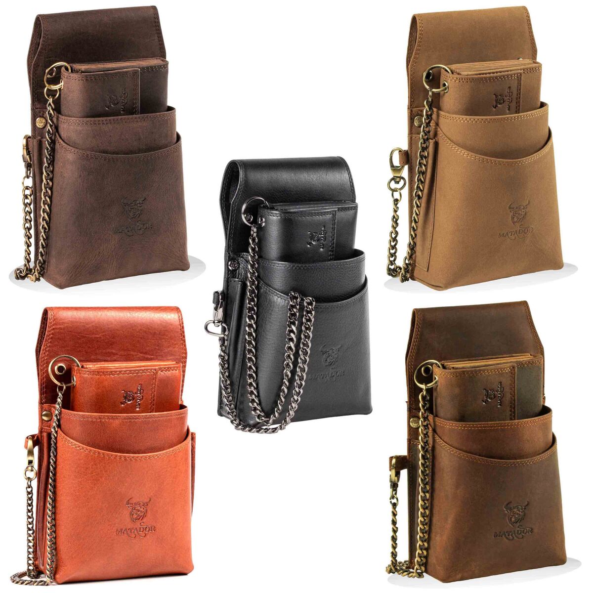 MATADOR VICIO Profi-Kellner-Set Leder Kellner Geldbörse mit