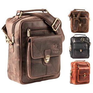 MATADOR Leder Umhängetasche Schultertasche 10.5 Zoll...