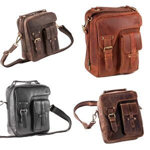 MATADOR Leder Schultertasche Tablettasche 10.5 Zoll 4 Farben