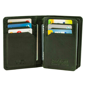MATADOR PORTO Leder Kartenetui RFID TüV Ausweishülle Herren Grün