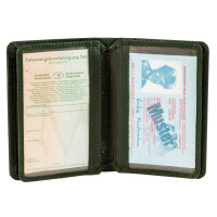 MATADOR PORTO Leder Kartenetui RFID TüV Ausweishülle Herren Grün