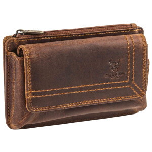 MATADOR BRISBANE Universal Handy Leder Gürteltasche 6.1 Zoll Braun