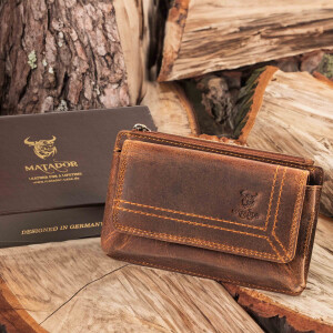 MATADOR BRISBANE Universal Handy Leder Gürteltasche 6.1 Zoll Braun