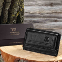 MATADOR BRISBANE Universal Handy Leder Gürteltasche 6.1 Zoll Schwarz