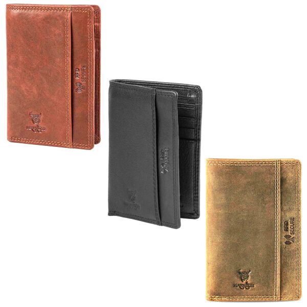 MATADOR Leder RFID Kreditkarten-Etui-Hülle Kartenetui 3 Farben