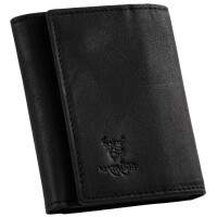 MATADOR Leder Slim Wallet NEW YORK Trifold Schwarz RFID