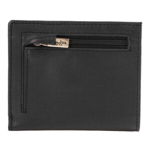 MATADOR Leder Slim Wallet CHICAGO Bifold Schwarz RFID