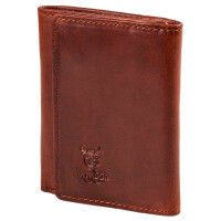 MATADOR Leder Slim Wallet NEW YORK Trifold Vintage Braun RFID