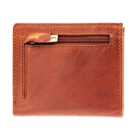 MATADOR Leder Slim Wallet CHICAGO Bifold Vintage Braun RFID