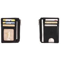MATADOR MONTREAL Minigeldbörse Leder Slim Wallet RFID Schwarz