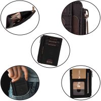 MATADOR MONTREAL Minigeldbörse Leder Slim Wallet RFID Schwarz