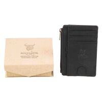MATADOR MONTREAL Minigeldbörse Leder Slim Wallet RFID Schwarz
