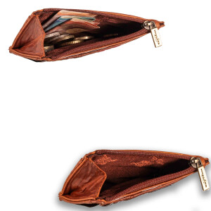 MATADOR Ultra Slim Wallet MONTREAL Leder Kartenetui Vintage Braun